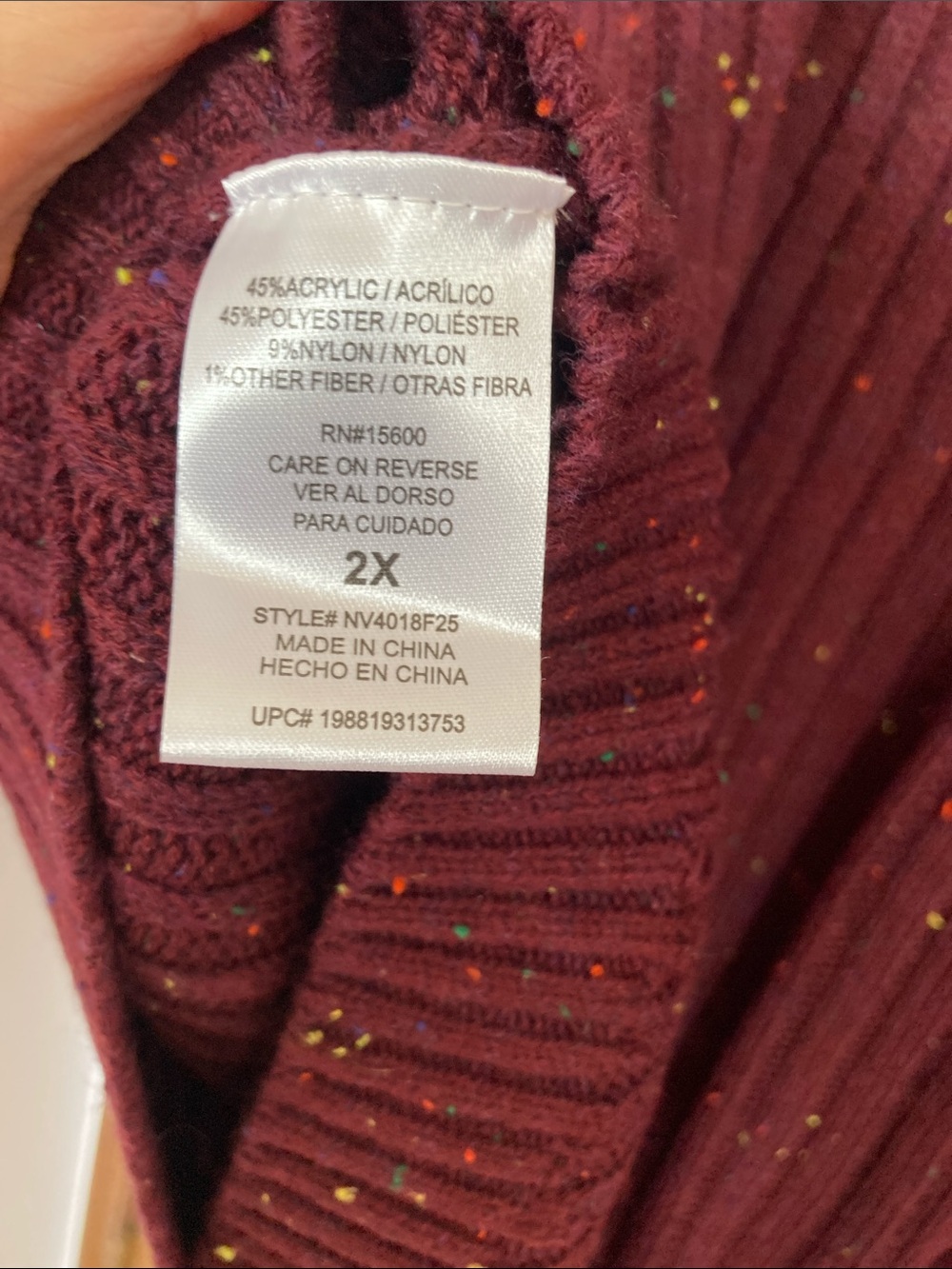 Napa valley pullover sweater size 2X - Picture 17 of 17